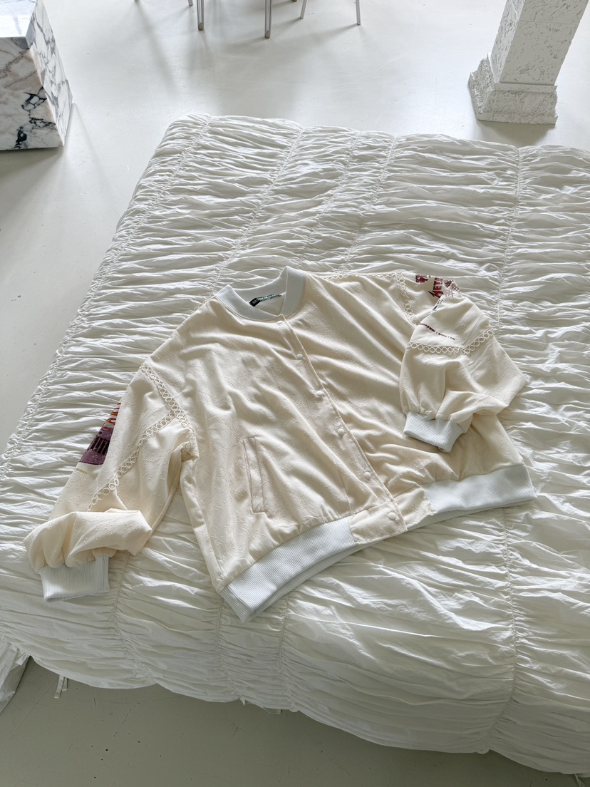 MAISONDEGLORY韓國直郵㊣女士新品25秋冬休閑推薦真品夾克蕾絲MAISON DE GLORY夾克