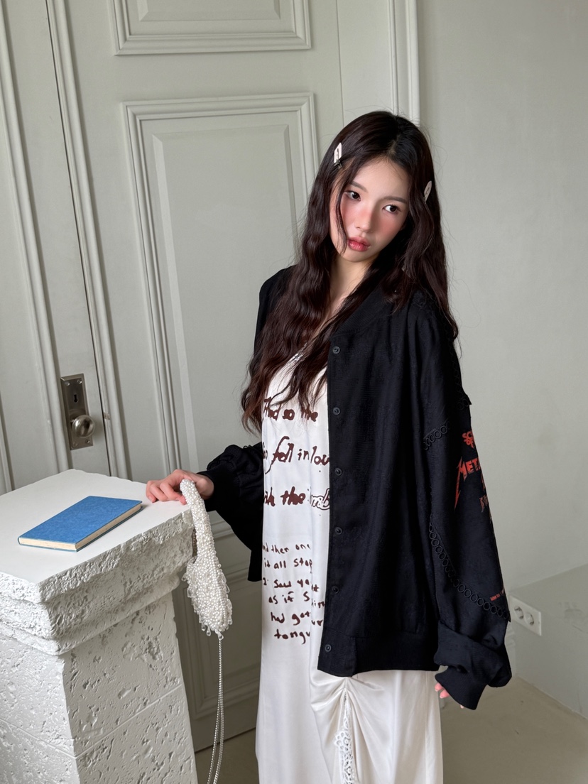 MAISONDEGLORY韓國直郵㊣女士新品25秋冬休閑推薦真品夾克蕾絲MAISON DE GLORY夾克圖色2