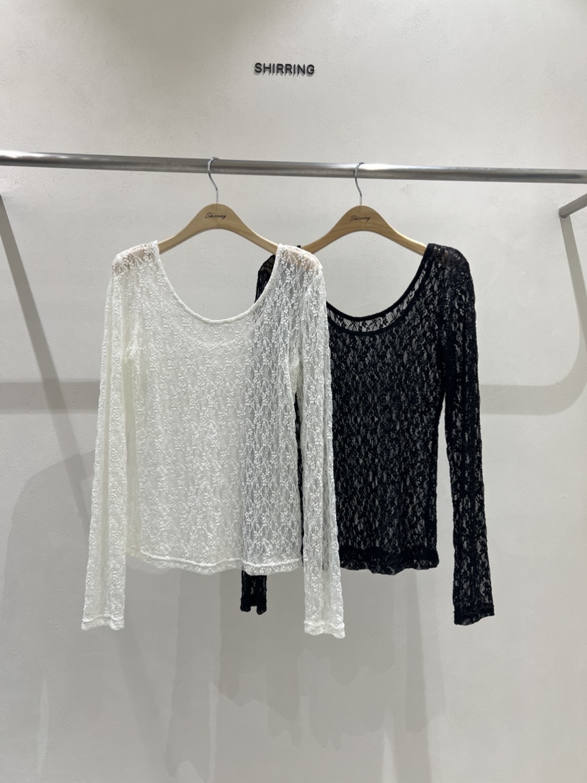 SHIRRING韓國代購㊣女裝新款休閑人氣職業25秋冬襯衫蕾絲衫SHIRRING襯衫/蕾絲衫