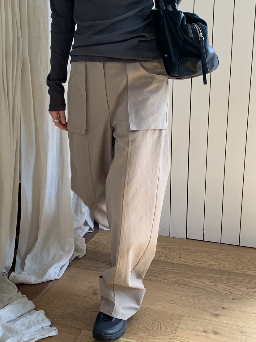 OURS韓國直郵㊣女裝新品職業熱賣真品時尚25秋冬休閑休閑褲OURS休閑褲