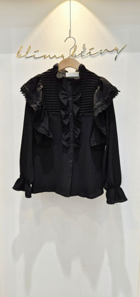 BLING BLING-S東大門㊣實拍女裝新品時尚推薦熱賣襯衫蕾絲衫BLING BLING-S襯衫/蕾絲衫