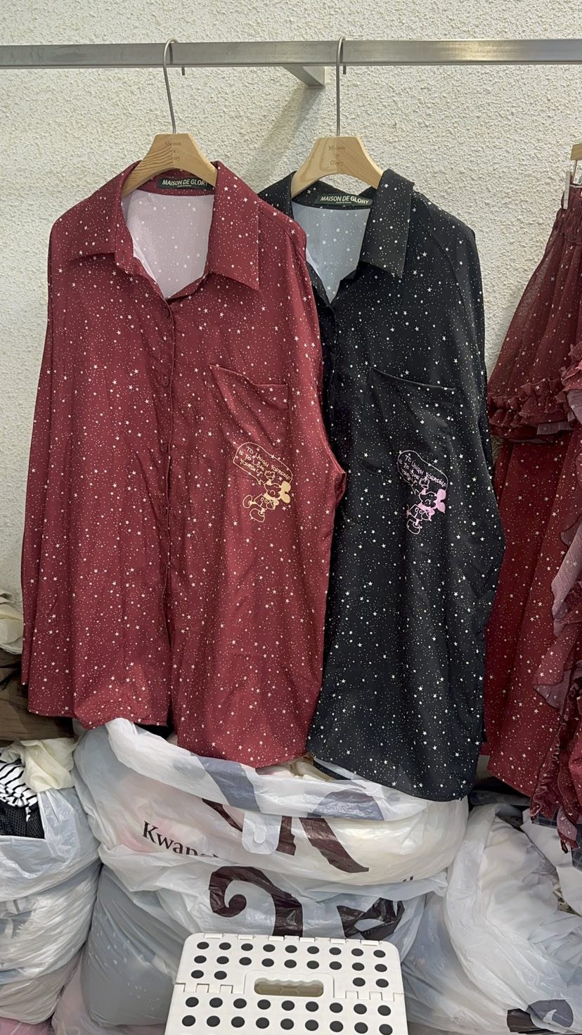 MAISONDEGLORY東大門㊣直郵女士新品人氣25秋冬時尚襯衫蕾絲衫MAISON DE GLORY襯衫/蕾絲衫