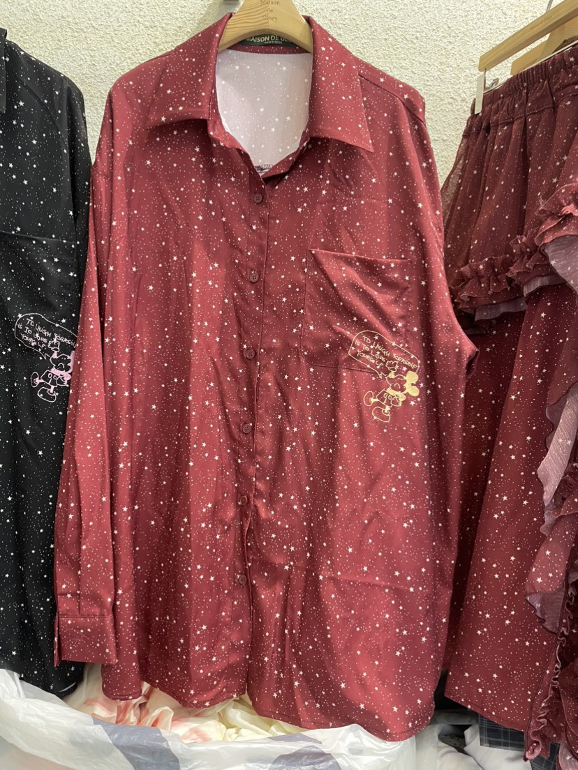 MAISONDEGLORY東大門㊣直郵女士新品人氣25秋冬時尚襯衫蕾絲衫MAISON DE GLORY襯衫/蕾絲衫圖色2