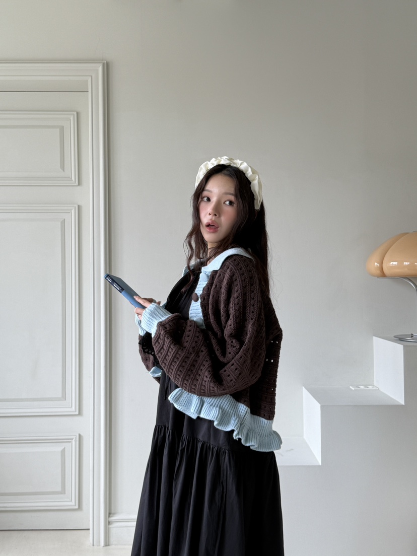 MAISONDEGLORY東大門㊣直郵女裝新款真品人氣職業休閑毛衣開衫MAISON DE GLORY毛衣