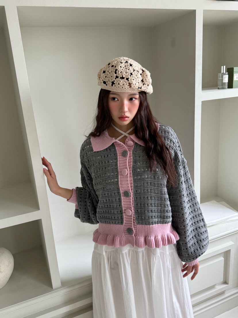 MAISONDEGLORY東大門㊣直郵女裝新款真品人氣職業休閑毛衣開衫MAISON DE GLORY毛衣