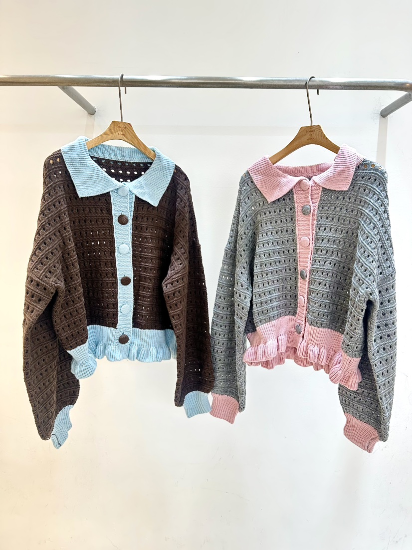MAISONDEGLORY東大門㊣直郵女裝新款真品人氣職業休閑毛衣開衫MAISON DE GLORY毛衣