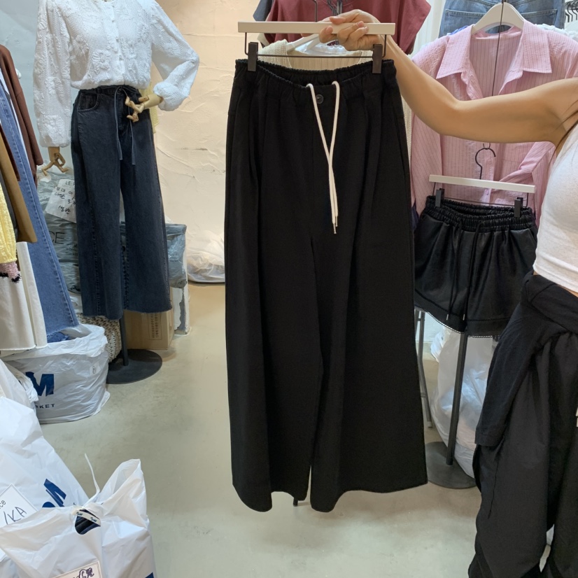 OZ東大門㊣直郵女士新品推薦休閑熱賣25秋冬休閑褲復古褶皺OZ.ounce休閑褲圖色3