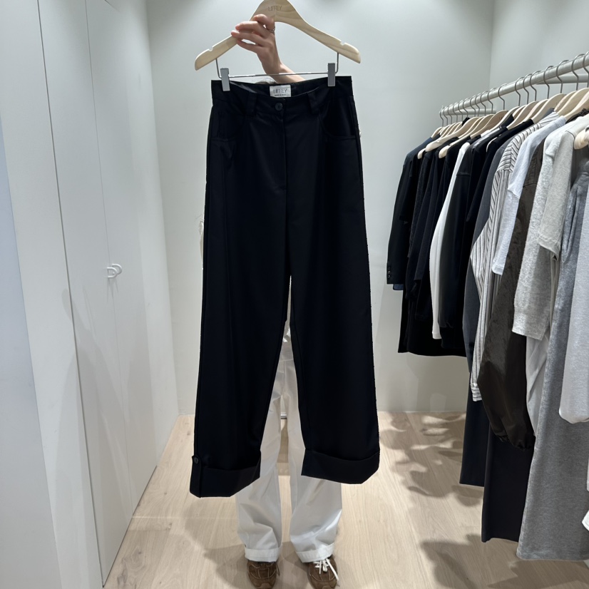 LIFFEY韓國代購㊣女裝新款職業休閑熱賣真品時尚休閑褲紐扣LIFFEY休閑褲圖色3