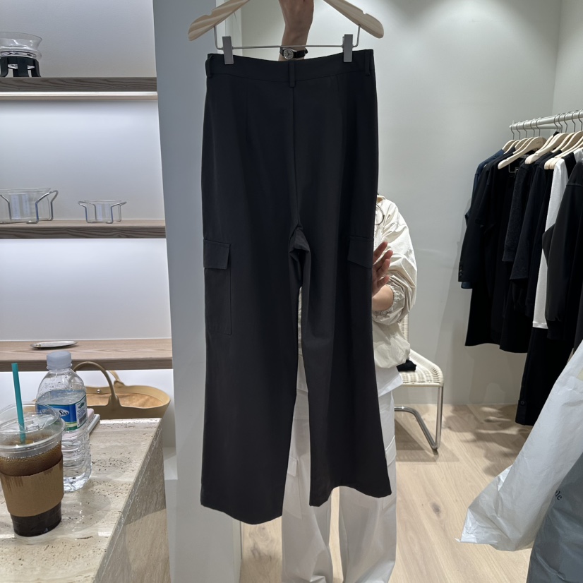 LIFFEY東大門㊣實拍女士新品熱賣職業人氣25秋冬休閑褲口袋棉質LIFFEY休閑褲
