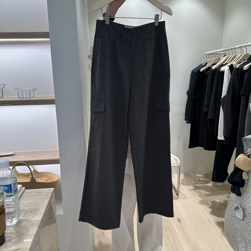 LIFFEY東大門㊣實拍女士新品熱賣職業人氣25秋冬休閑褲口袋棉質LIFFEY休閑褲圖色2