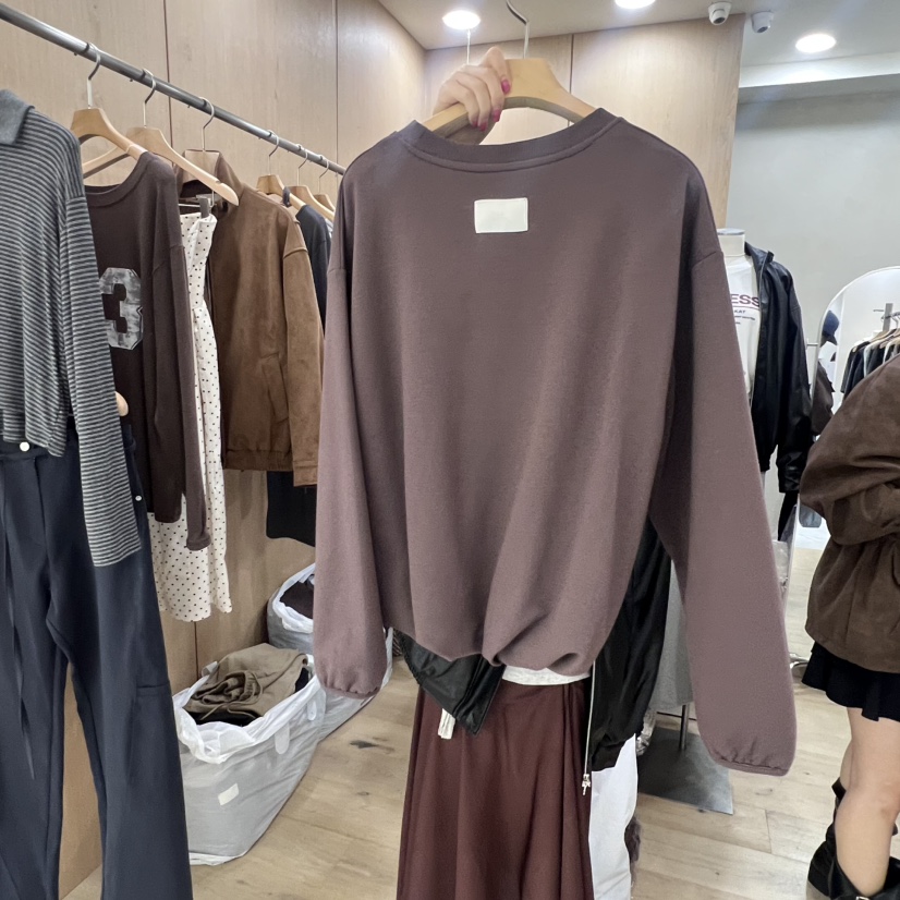 VILLABUTTON韓國代購㊣女裝新款人氣時尚休閑真品25秋冬衛衣VILLABUTTON衛衣