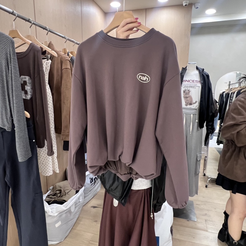 VILLABUTTON韓國代購㊣女裝新款人氣時尚休閑真品25秋冬衛衣VILLABUTTON衛衣