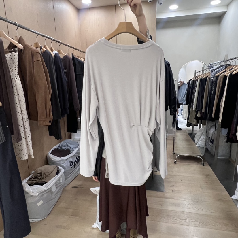 VILLABUTTON韓國直郵㊣女裝新品推薦25秋冬人氣休閑長袖T恤VILLABUTTON長袖T恤