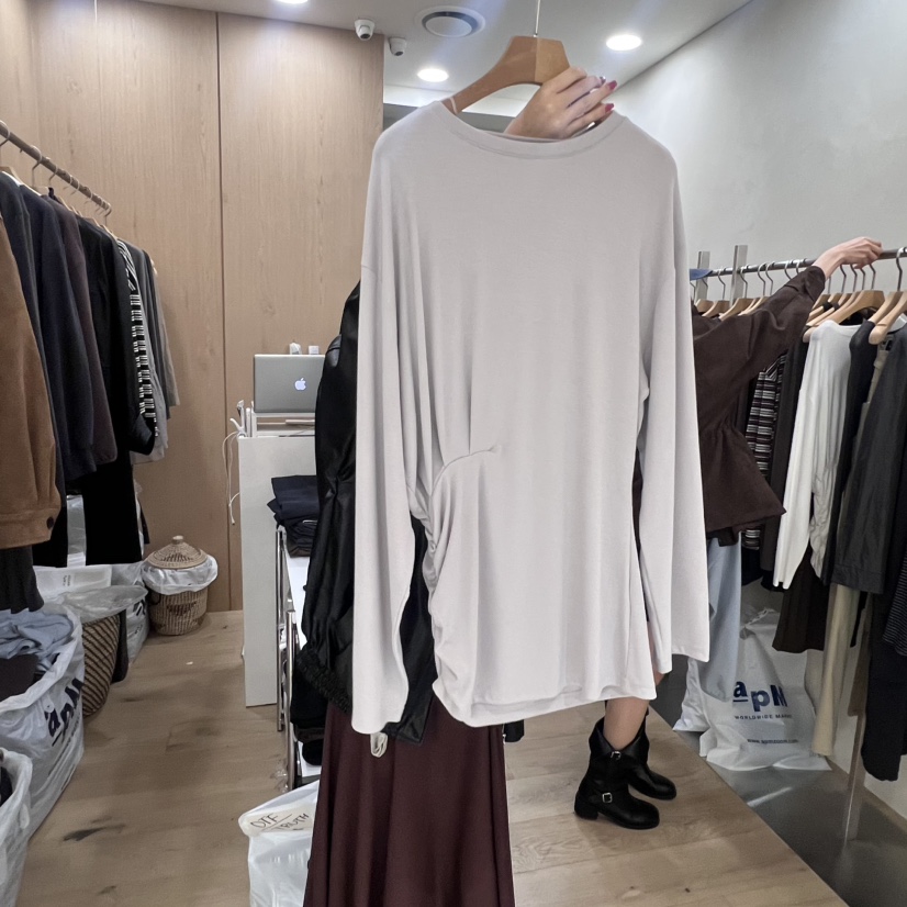 VILLABUTTON韓國直郵㊣女裝新品推薦25秋冬人氣休閑長袖T恤VILLABUTTON長袖T恤