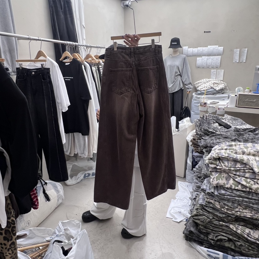 BREEZE東大門㊣代購女士新品25秋冬真品推薦休閑褲水洗牛仔布BREEZE休閑褲