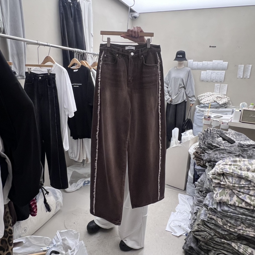 BREEZE東大門㊣代購女士新品25秋冬真品推薦休閑褲水洗牛仔布BREEZE休閑褲