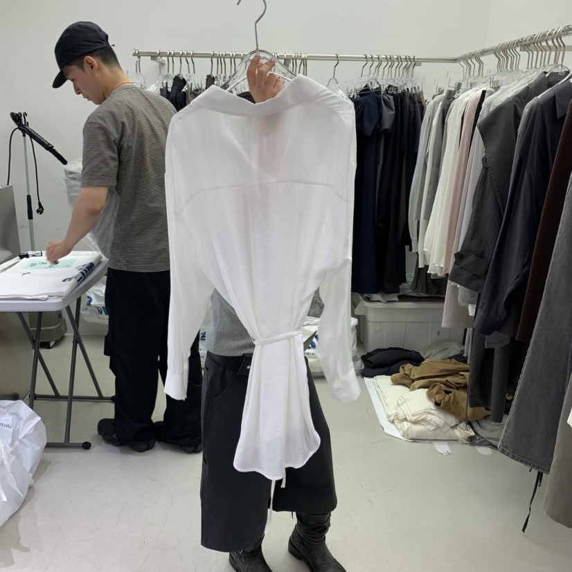 PADO東大門㊣直郵女士新款時尚推薦人氣休閑職業連衣裙含腰繩PADO連衣裙