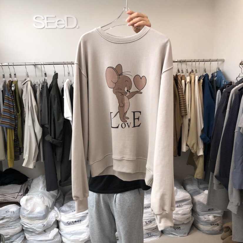 LEESEED-A東大門㊣實拍女士新款推薦休閑25秋冬時尚熱賣衛衣SEeD/LEESEED衛衣