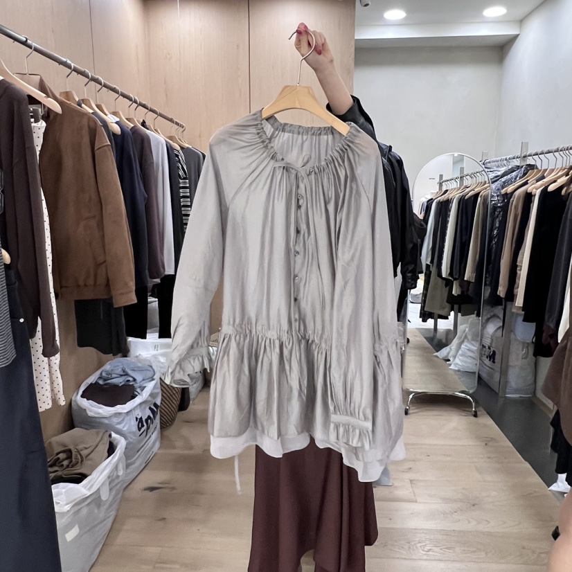 VILLABUTTON東大門㊣代購女裝新品推薦人氣25秋冬連衣裙透視VILLABUTTON連衣裙圖色2