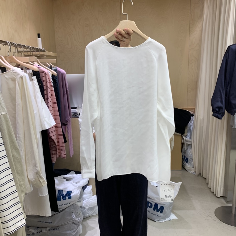 PLEASURE東大門㊣實拍女裝新品推薦時尚職業人氣襯衫蕾絲衫PLEASURE襯衫/蕾絲衫
