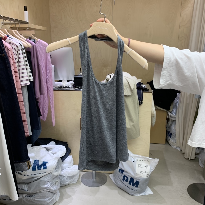 PLEASURE東大門㊣直郵女裝新品休閑推薦真品時尚人氣吊帶背心PLEASURE吊帶/背心圖色1