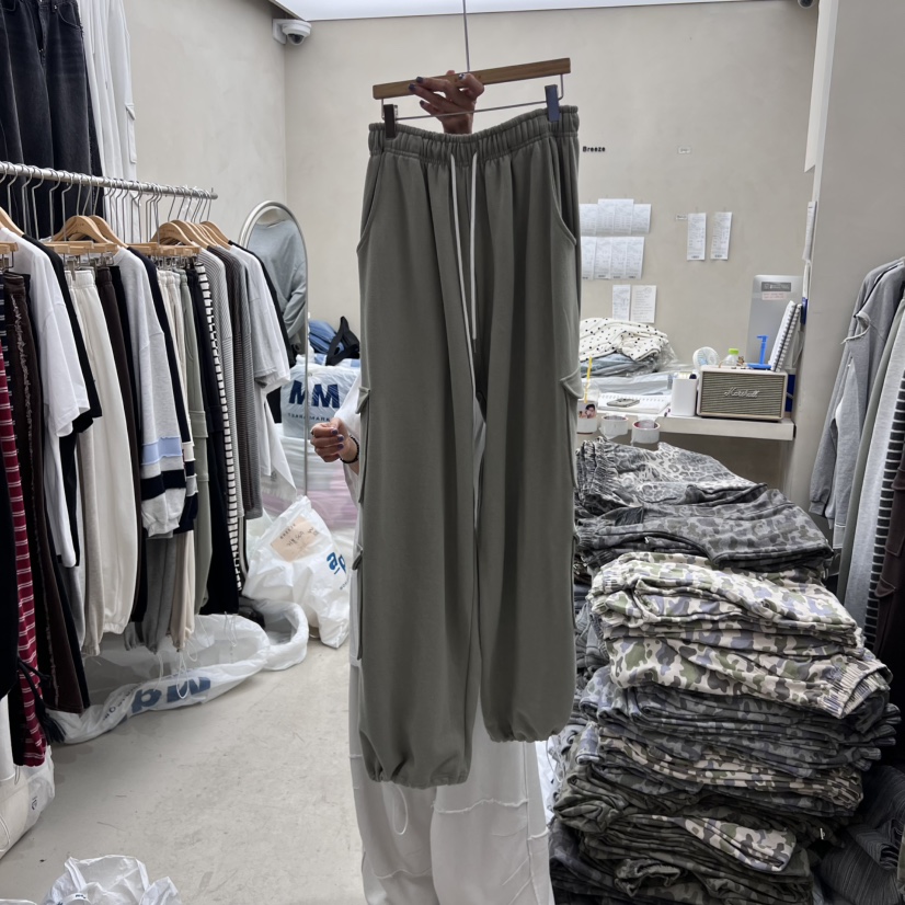 BREEZE東大門㊣直郵女士新款真品推薦休閑人氣休閑褲雙口袋BREEZE休閑褲圖色1