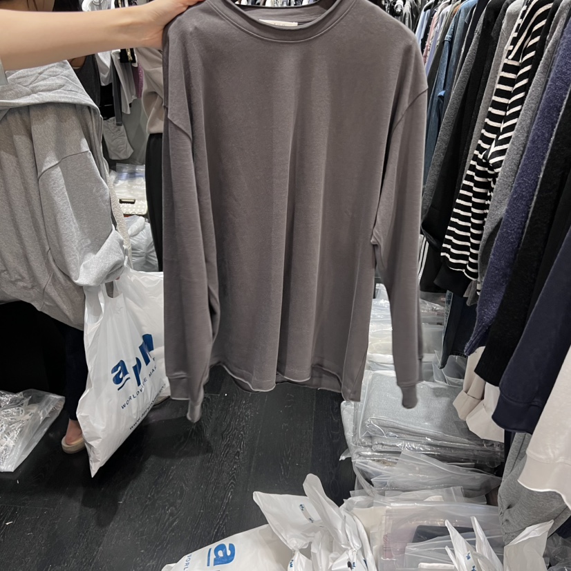 TUG韓國代購㊣女裝新品真品熱賣休閑職業25秋冬時尚長袖T恤TUG長袖T恤圖色3