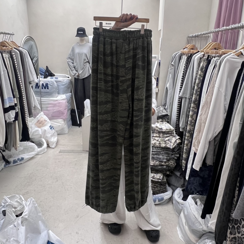 BREEZE韓國直郵㊣女裝新品熱賣人氣職業休閑25秋冬休閑褲迷彩BREEZE休閑褲