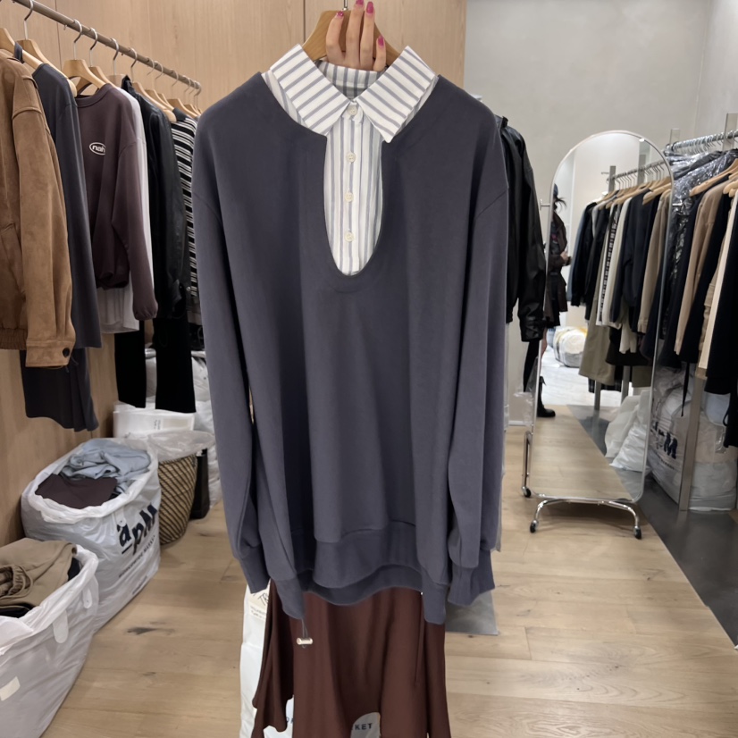 VILLABUTTON東大門㊣實拍女士新品真品職業人氣時尚熱賣衛衣VILLABUTTON衛衣圖色1