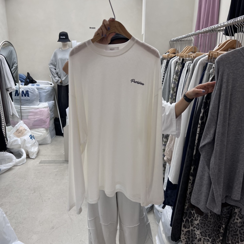 BREEZE韓國直郵㊣女士新品25秋冬推薦真品職業休閑熱賣長袖T恤BREEZE長袖T恤