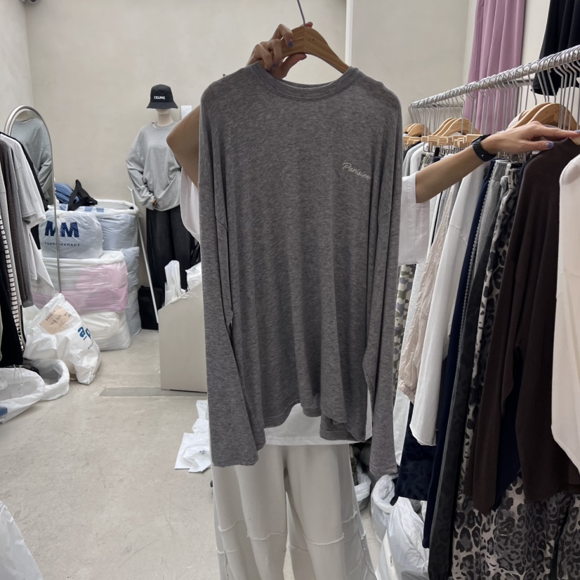 BREEZE韓國直郵㊣女士新品25秋冬推薦真品職業休閑熱賣長袖T恤BREEZE長袖T恤圖色2