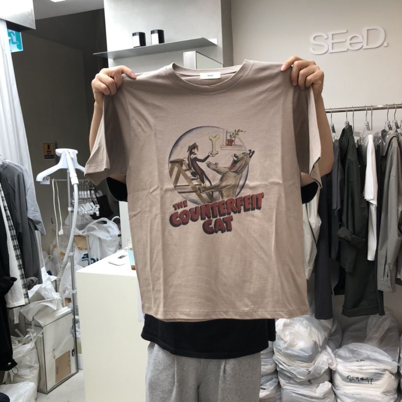 LEESEED-A東大門㊣直郵女裝新款熱賣休閑人氣真品時尚職業T恤SEeD/LEESEEDT恤圖色1