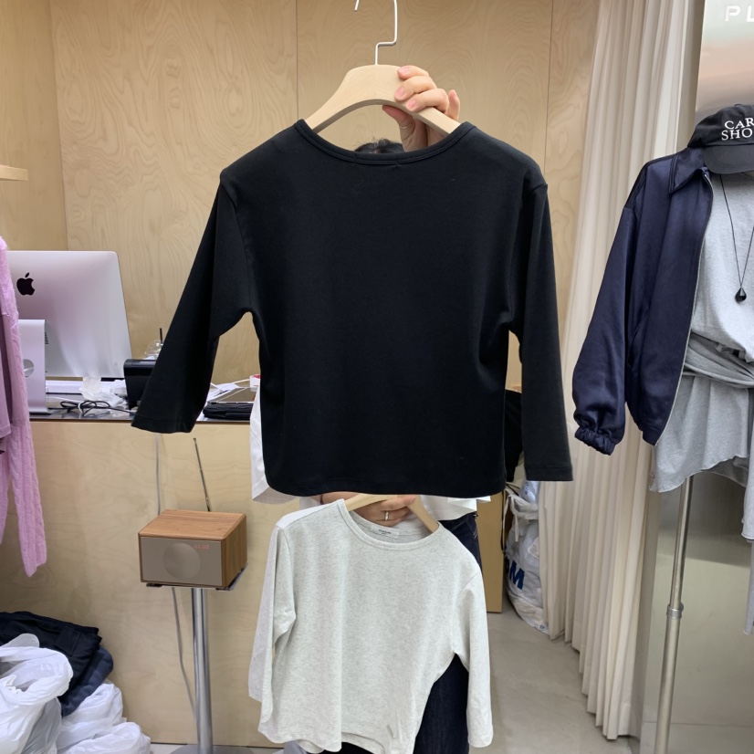 PLEASURE東大門㊣實拍女士新品人氣25秋冬推薦休閑時尚職業T恤PLEASURET恤