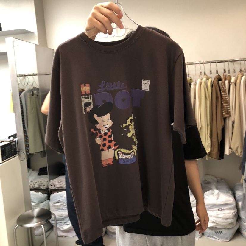 LEESEED-A東大門㊣實拍女裝新款熱賣時尚真品25秋冬職業T恤SEeD/LEESEEDT恤圖色2