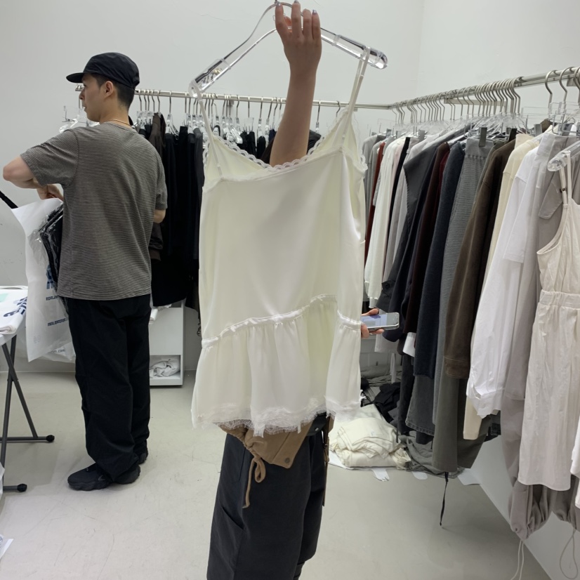 PADO韓國直郵㊣女裝新款25秋冬職業休閑時尚人氣連衣裙蕾絲PADO連衣裙