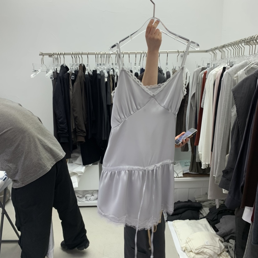 PADO韓國直郵㊣女裝新款25秋冬職業休閑時尚人氣連衣裙蕾絲PADO連衣裙圖色2