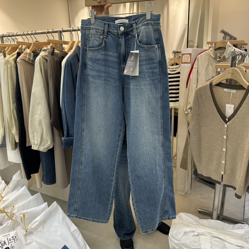 AFTERGLOW東大門㊣實拍女裝新品真品人氣時尚25秋冬推薦牛仔褲AFTERGLOW牛仔褲