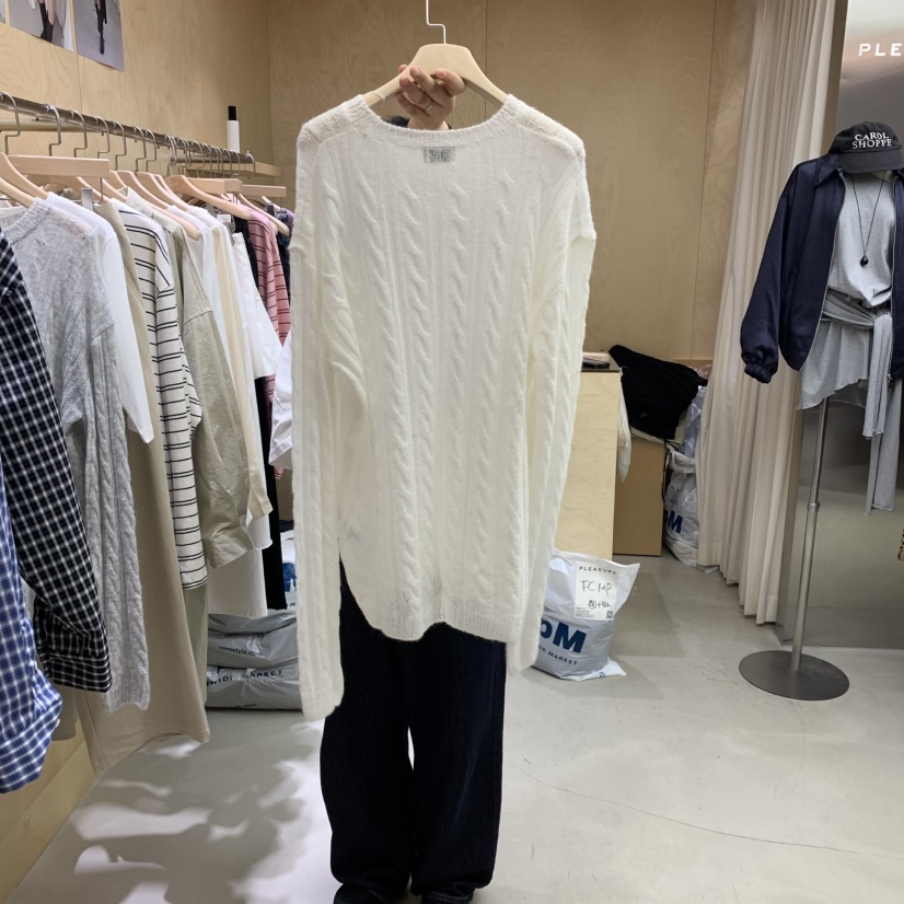 PLEASURE東大門㊣實拍女士新品時尚職業推薦真品休閑針織衫PLEASURE針織衫