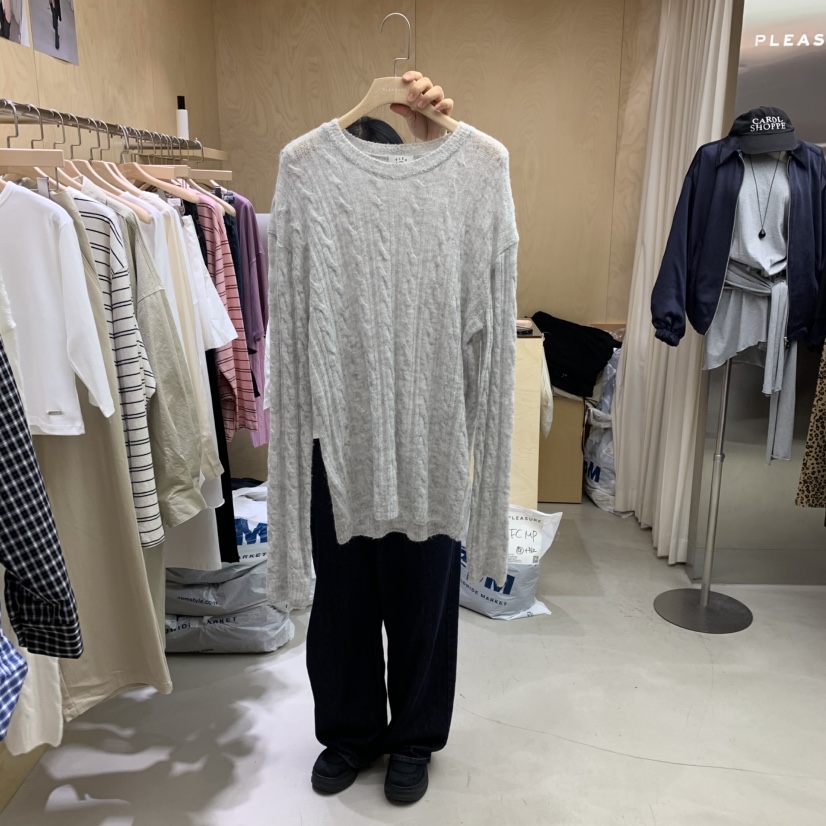 PLEASURE東大門㊣實拍女士新品時尚職業推薦真品休閑針織衫PLEASURE針織衫圖色2