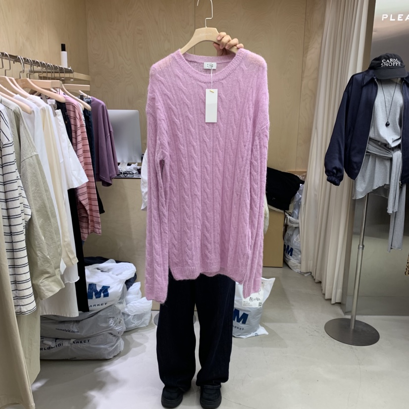 PLEASURE東大門㊣實拍女士新品時尚職業推薦真品休閑針織衫PLEASURE針織衫圖色3