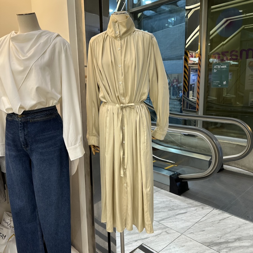 AFTERGLOW韓國直郵㊣女裝新款時尚真品人氣推薦熱賣連衣裙高領AFTERGLOW連衣裙
