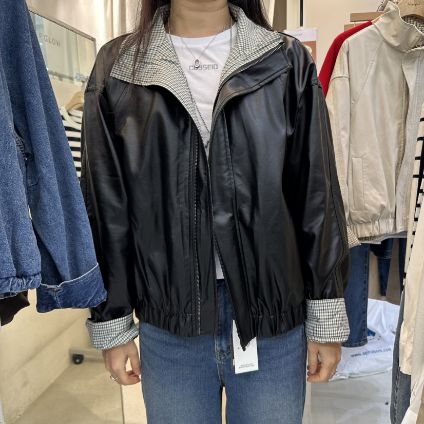 AFTERGLOW東大門㊣實拍女裝新品人氣時尚熱賣推薦職業夾克雙面AFTERGLOW夾克