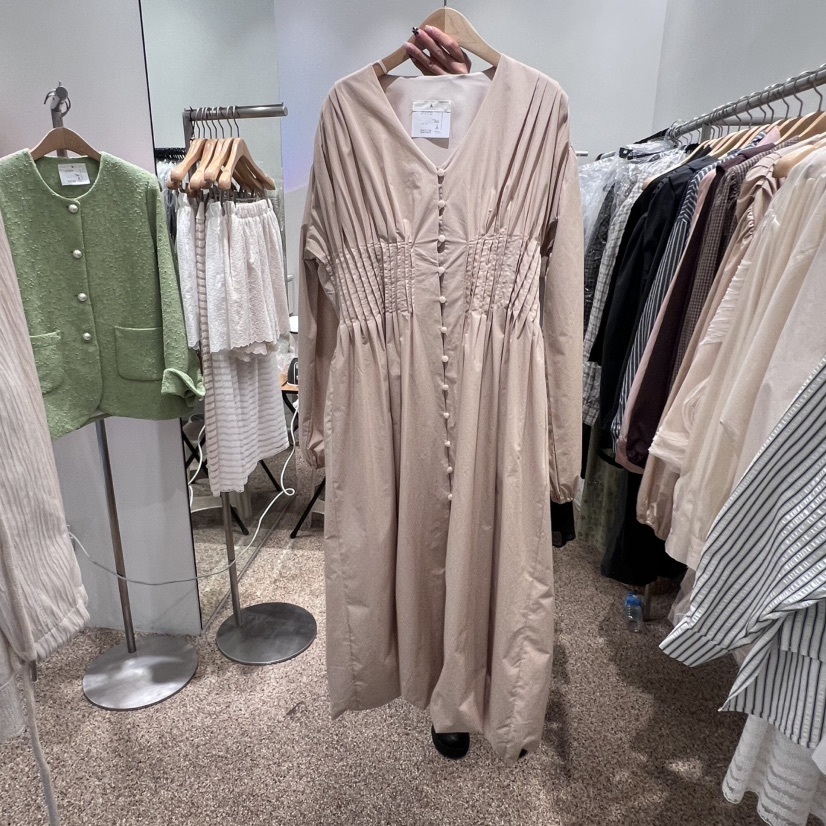 A韓國直郵㊣女裝新品推薦25秋冬人氣時尚休閑熱賣職業連衣裙A STORE連衣裙圖色2