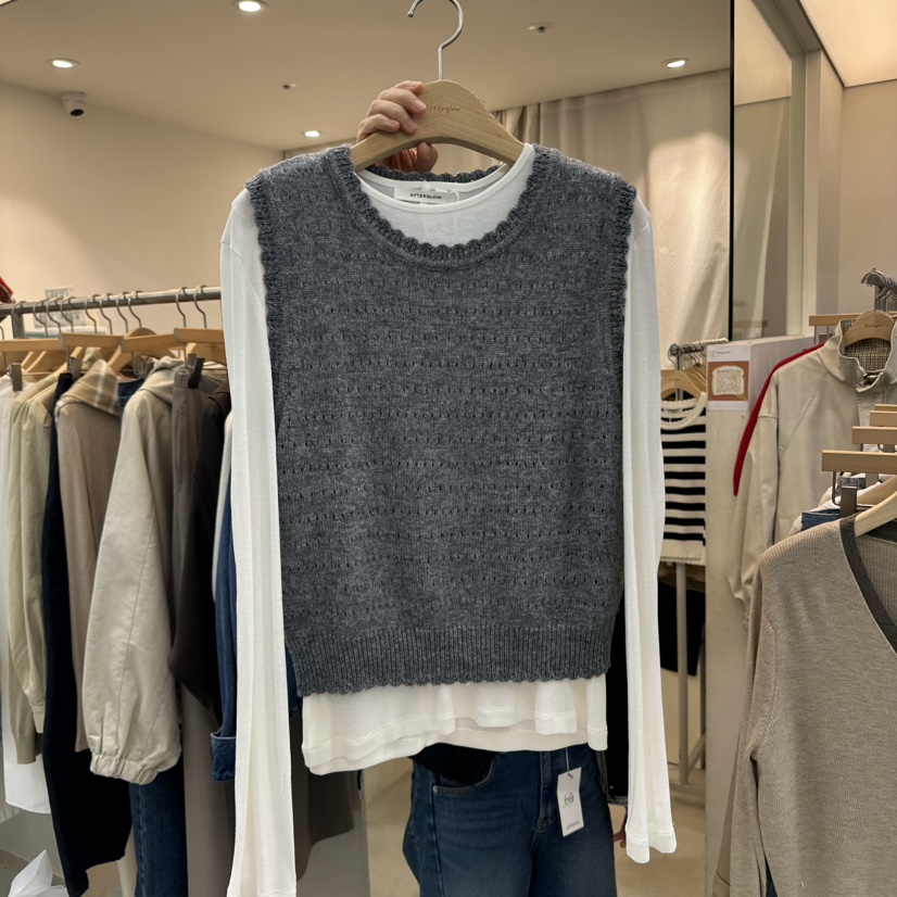 AFTERGLOW東大門㊣直郵女裝新品人氣休閑職業吊帶背心不含內搭AFTERGLOW吊帶/背心圖色2