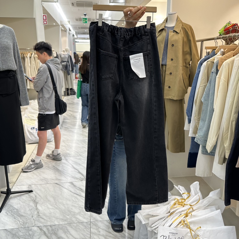 AFTERGLOW東大門㊣直郵女士新品人氣熱賣25秋冬職業休閑牛仔褲AFTERGLOW牛仔褲