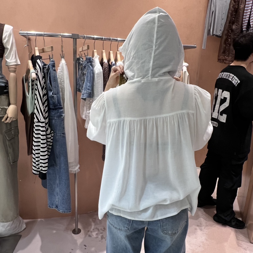 BY FLOW東大門㊣直郵女士新品真品25秋冬時尚推薦襯衫蕾絲衫BY FLOW襯衫/蕾絲衫