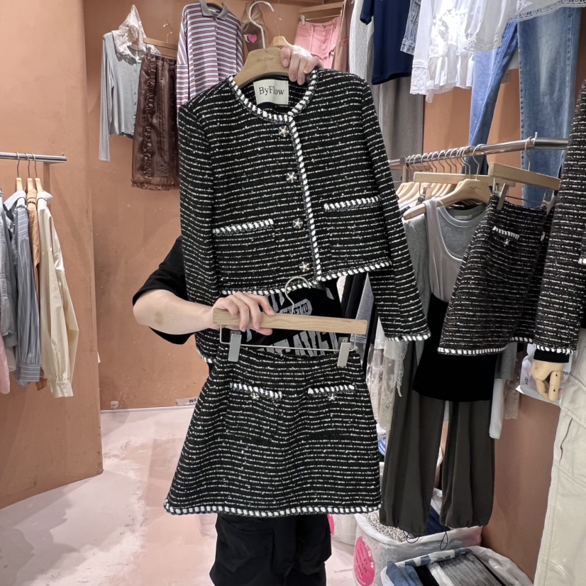 BY FLOW韓國直郵㊣女裝新品休閑時尚真品25秋冬熱賣職業夾克BY FLOW夾克
