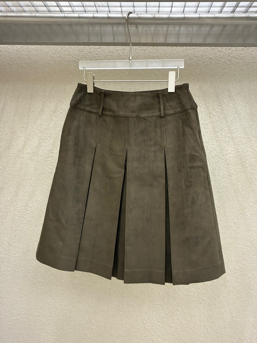 空東大門㊣代購女士新品推薦人氣休閑熱賣短裙不含腰帶褶皺MWE短裙
