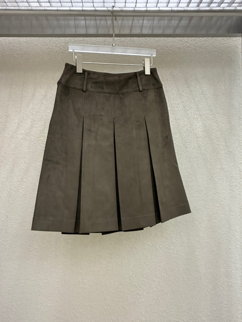 空東大門㊣代購女士新品推薦人氣休閑熱賣短裙不含腰帶褶皺MWE短裙圖色2