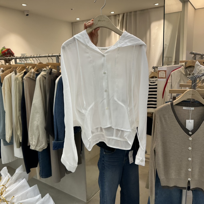 AFTERGLOW韓國直郵㊣女士新品休閑真品熱賣推薦25秋冬襯衫蕾絲衫AFTERGLOW襯衫/蕾絲衫圖色1